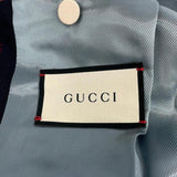 Gucci, Dark Navy x Red, Size 46, Embroidered G-Stripe Jacket, 46, Dark Navy x Red