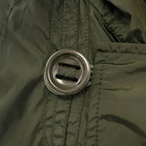 MONCLER, Moss Green, Size 3, Mod Parka Jacket, 100% Nylon, Size 3, Moss Green