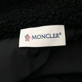 Moncler FELPA2025 Men's Zip-Up Blouson Jacket – Black – Size XL – Used B Condition – Pilling, Stains & Fabric Wear