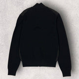 Moncler One-Point Knit-Panel, Black, Size L, Jacket, Wool Nylon, Size L, Black