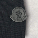 Moncler One-Point Knit-Panel, Black, Size L, Jacket, Wool Nylon, Size L, Black