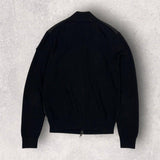 Moncler Knit-Panel, Black, Size L, Jacket, Wool Nylon, Size L, Black