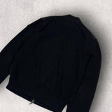 Moncler Knit-Panel, Black, Size L, Jacket, Wool Nylon, Size L, Black