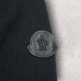 Moncler Knit-Panel, Black, Size L, Jacket, Wool Nylon, Size L, Black
