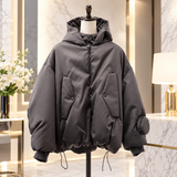 Louis Vuitton, Gray, Size 50, LV Embroidered Oversized Bomber Jacket, Nylon, 50, Gray