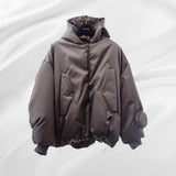 Louis Vuitton, Gray, Size 50, LV Embroidered Oversized Bomber Jacket, Nylon, 50, Gray