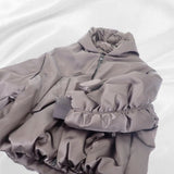 Louis Vuitton, Gray, Size 50, LV Embroidered Oversized Bomber Jacket, Nylon, 50, Gray