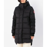 Canada Goose Alliston Coat Fusion, Black, Size S, Women's Long Down Coat, Down, Size S, Black