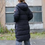 Canada Goose Alliston Coat Fusion, Black, Size S, Women's Long Down Coat, Down, Size S, Black