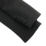 Gucci, Black, Size 38, Wool Neoprene Jacket, Polyester Wool Blend, 38, Black