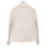 Gucci, Ivory, Size 36, Textured Jacket, Polyester Cotton Nylon Blend, 36, Ivory