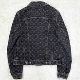 Louis Vuitton, Black, Size 38 (M), Women's Monogram Denim Jacket, Cotton, 38, Black