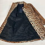Louis Vuitton, Brown, Size 38, Leopard Technical Wool Coat, Wool, 38, Brown