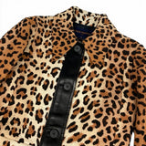 Louis Vuitton, Brown, Size 38, Leopard Technical Wool Coat, Wool, 38, Brown