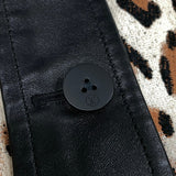 Louis Vuitton, Brown, Size 38, Leopard Technical Wool Coat, Wool, 38, Brown
