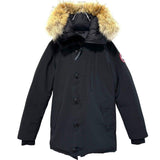 Canada Goose JASPER PARKA 3438JM, Black, Size XS, Down Jacket, Polyester Cotton Down Feather, Size XS, Black