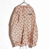 Prada, Pink/Black/Ivory, Size 42, All-Over Print Hooded Blouson Jacket, 42, Pink/Black/Ivory