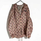 Prada, Pink/Black/Ivory, Size 42, All-Over Print Hooded Blouson Jacket, 42, Pink/Black/Ivory
