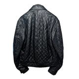 Louis Vuitton, Black, Size 50, LV Quilted Leather Jacket, Leather, 50, Black