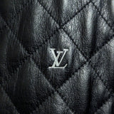 Louis Vuitton, Black, Size 50, LV Quilted Leather Jacket, Leather, 50, Black