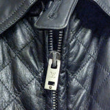 Louis Vuitton, Black, Size 50, LV Quilted Leather Jacket, Leather, 50, Black