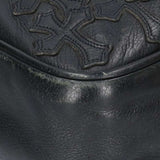 Chrome Hearts, Black/Silver, TAKA BAG Cemetery Cross Patch Leather Shoulder Bag, Leather, Black/Silver