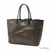 Goyard Saint Louis PM Tote Bag Black Brown PVC Women's - Pre-owned