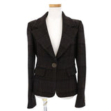 Chanel, Size 36, 02A Tweed Jacket, Wool/Calfskin, 36