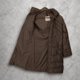 MONCLER MONTANA, Brown, Size 00, Long Down Coat, 80% Down 20% Feather Filling, Size 00 (XS), Brown