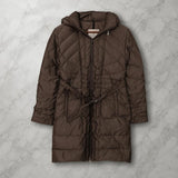 MONCLER MONTANA, Brown, Size 00, Long Down Coat, 80% Down 20% Feather Filling, Size 00 (XS), Brown