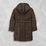 MONCLER MONTANA, Brown, Size 00, Long Down Coat, 80% Down 20% Feather Filling, Size 00 (XS), Brown