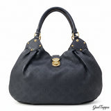 LOUIS VUITTON Mahina L Handbag M95765 Noir Leather - Pre-Owned