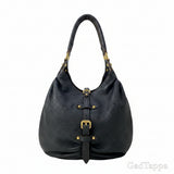 LOUIS VUITTON Mahina L Handbag M95765 Noir Leather - Pre-Owned