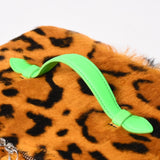 Chrome Hearts, Brown x Green, 24cm x 7cm x 16.5cm, Chrome Hearts Jewelry Case Cheetah Print Dagger Design, Leather / Calf Hair / Sterling Silver 925, 24cm x 7cm x 16.5cm, Brown x Green