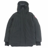 Canada Goose SANFORD PARKA 3400M, Black, Size XS, Men's Hooded Down Coat, Polyester Cotton Nylon Acrylic Polyurethane Down Feather, Size XS, Black