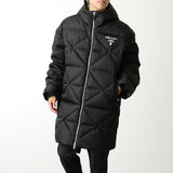 Prada, F0SVF, Men's Re-Nylon Quilted Hooded Down Coat, Re-Nylon, F0SVF
