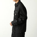 Prada, Black, Men's Re-Nylon 2-Way Shirt Jacket, Recycled Polyamide, Black