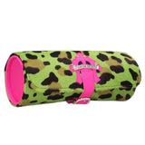 Chrome Hearts, Green x Pink x Silver, 20cm x 8cm, Chrome Hearts Jewelry Roll Haircalf Leather Jewelry Case, 20cm x 8cm, Green x Pink x Silver