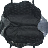 Chrome Hearts, Black, BLACK LINED TOTE BAG W/LG CROSS, Cowhide Leather/Sterling Silver/Nylon, Black