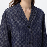 Gucci 875438XDDG3, Blue, Women's Suit Jacket, Blue