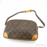 LOUIS VUITTON Shoulder Bag Monogram Nile Brown Women's Used Brand High Brand Vintage