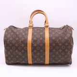 LOUIS VUITTON Monogram Keepall 45 M41428 Boston Bag Brown Coated Canvas Leather Women's - Pre-Owned