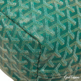 Goyard Saint Louis PM Tote Bag Handbag Green PVC Leather Women's - Pre-owned