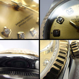Rolex Datejust 79173G 2002 Automatikauer mat champagnerfaarwegem Diamanten-Zifferblat aus 18K Gold a Stol