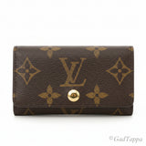 Louis Vuitton Monogram Multicle 4 -avaimenperäkotelo, ruskea, naisille, käytetty