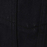 Prada, Black, Size XL, Men's Padded Mouton Collar Denim Jacket, Cotton, XL, Black