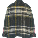 Chanel, Navy/White/Pink, Women's Checkered Jacket, Wool/Alpaca/Nylon/Mohair, Navy/White/Pink