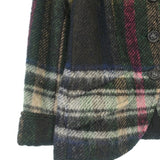 Chanel, Navy/White/Pink, Women's Checkered Jacket, Wool/Alpaca/Nylon/Mohair, Navy/White/Pink