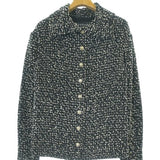 Chanel, Black/White, Women's Casual Shirt, Silk/Wool/Polyester/Nylon, Black/White
