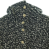 Chanel, Black/White, Women's Casual Shirt, Silk/Wool/Polyester/Nylon, Black/White